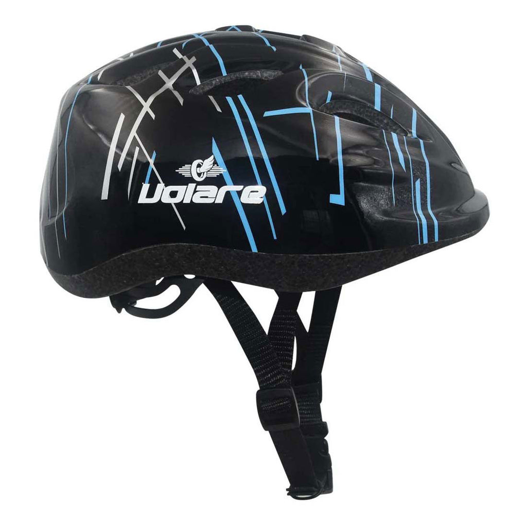 Volare fietshelm - kids - zwart - 47-51 cm