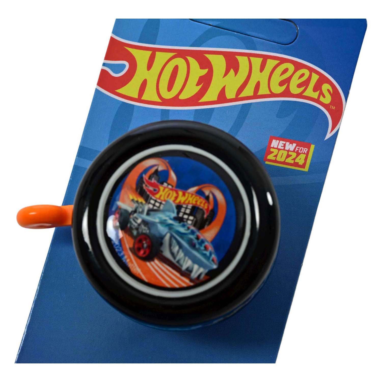 Volare hot wheels fietsbel - jongens - oranje - zwart