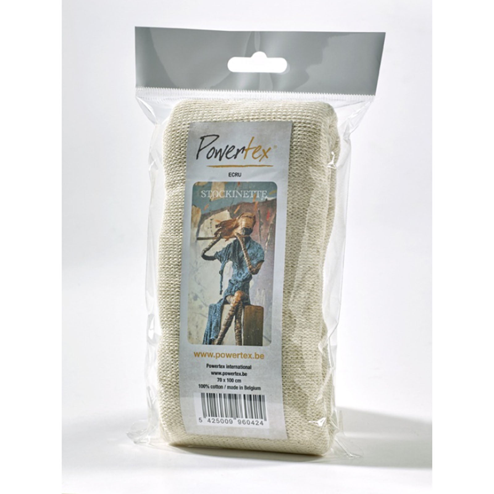 Powertex • stockinette 70x100cm ecru
