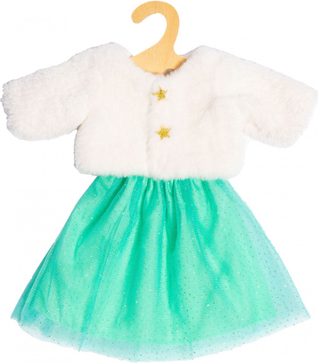 Heless Plüschpuppenjacke mit Rock, 35-45 cm