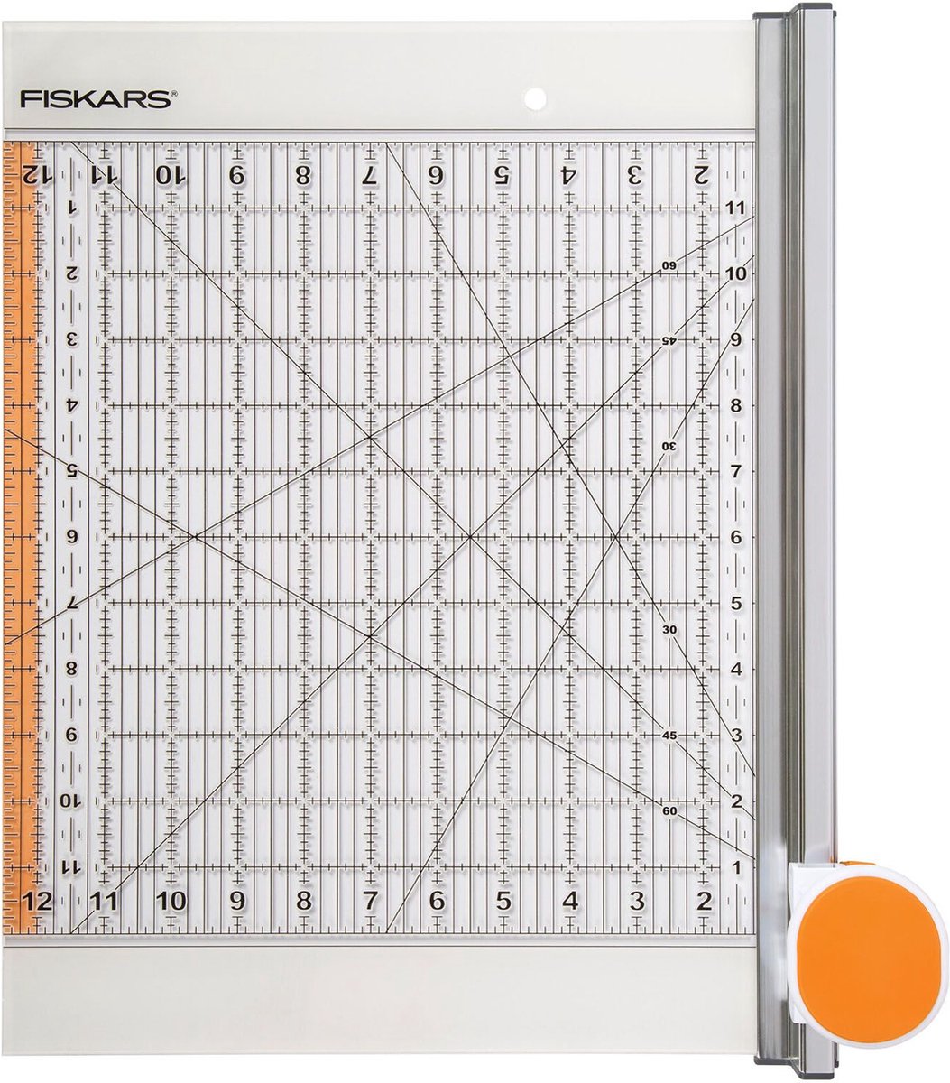 Fiskars combo rotary cutter ruler , l: 31 cm, b: 31 cm, 1stuk