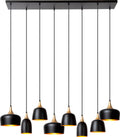Lucide chayanne - hanglamp - 8xe14 - zwart