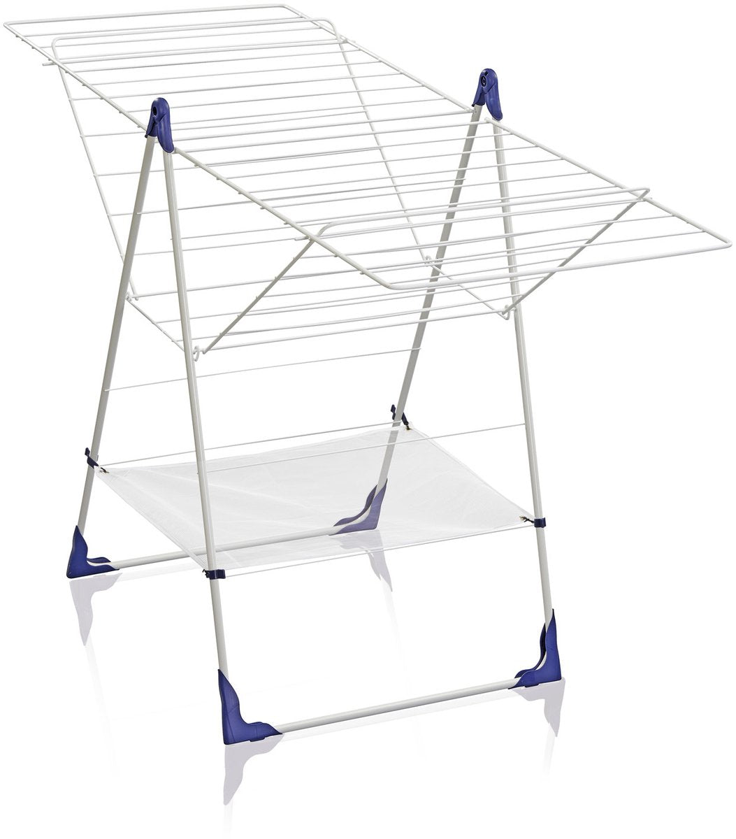 Leifheit 81409 Classic 250 Flex Wäscheständer weiß blau