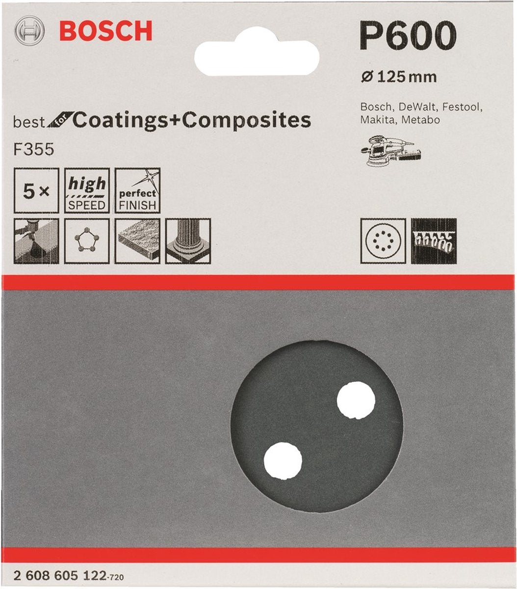 Bosch 5 schuurvel ø125 best coatings 8,600