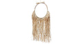 Raffia rattan wall decor 35x100cm