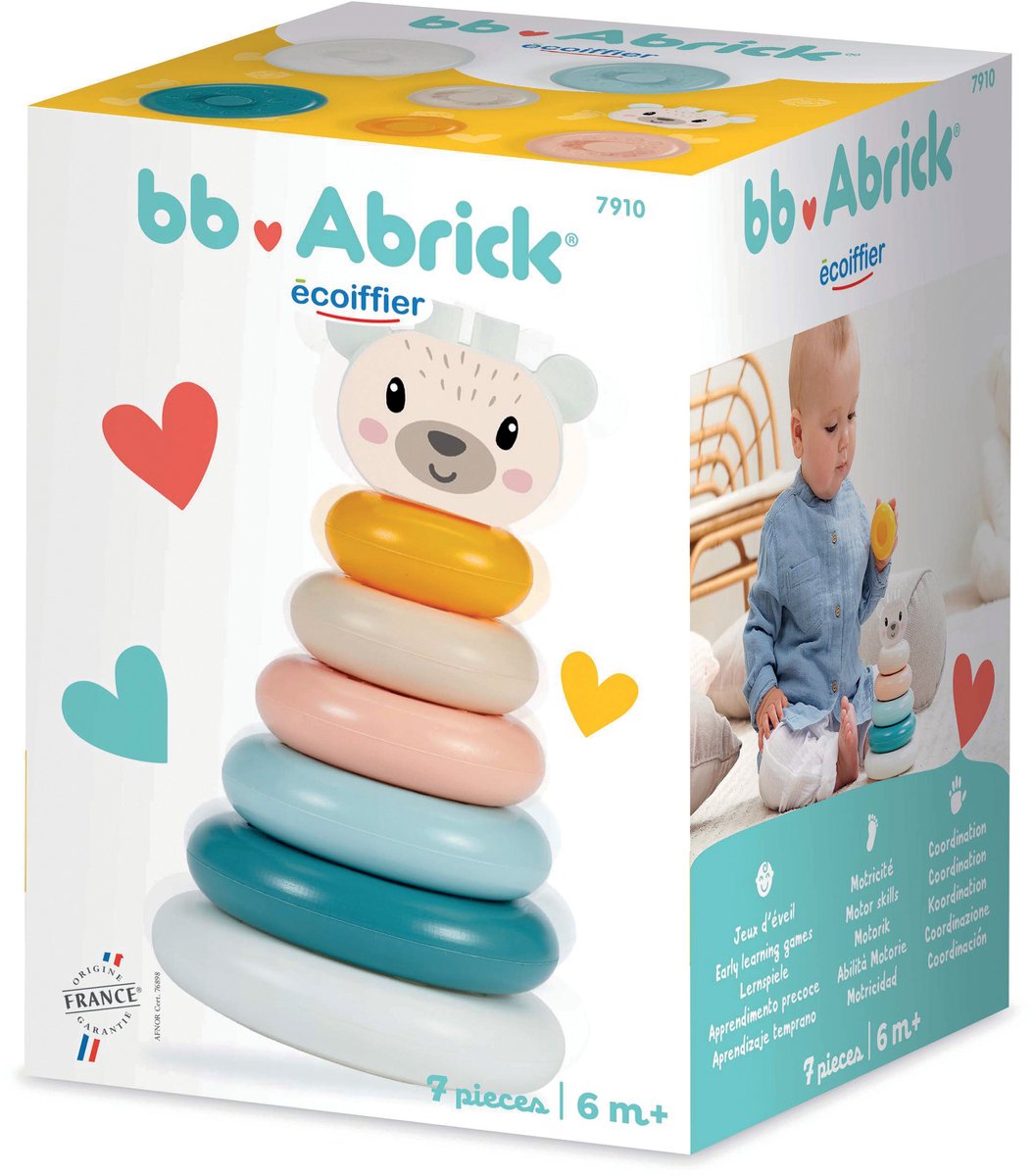 Abrick ecoiffier bb stapeltoren beer - 7dlg.