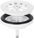 Differnz afvoerplug mat wit â€“ afvoerstop voor wastafel â€“ ã˜ 64 mm â€“ 6m schroef
