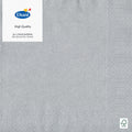 Duni servetten zilver 33x33 cm