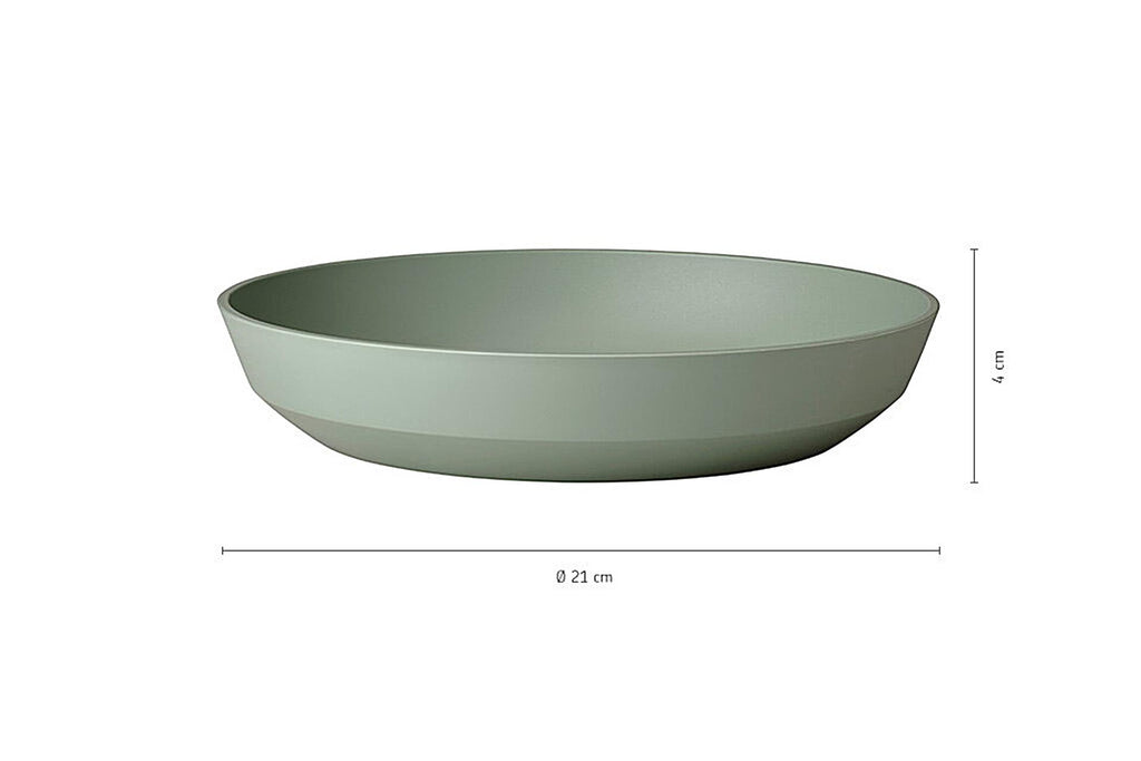 Mepal diep bord silueta ø21cm - mauve