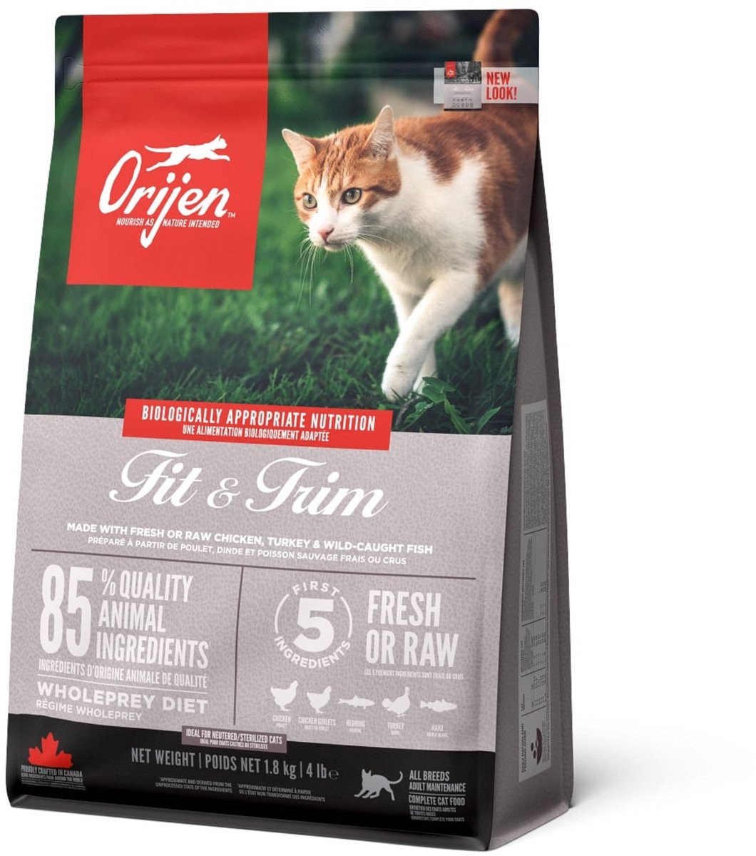 Orijen überall Beute -Fit -Trim -Katze 