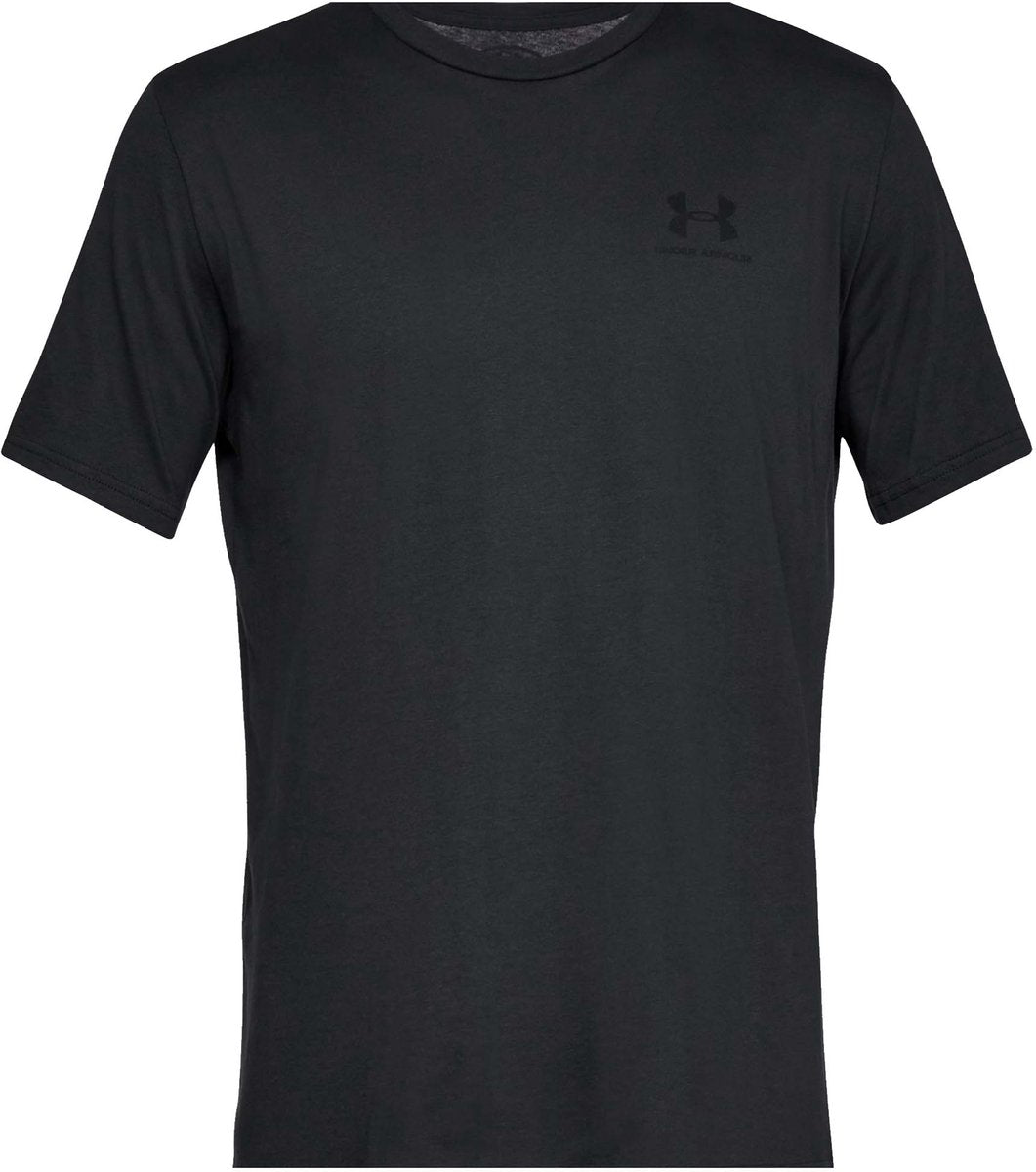 Under armour ua m sportstyle lc ss-blk heren sportshirt - zwart xxl