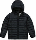 Columbia powder lite™ boys hooded jacket - jongens jas - gewatteerde puffer jas met capuchon - maat xl - zwart