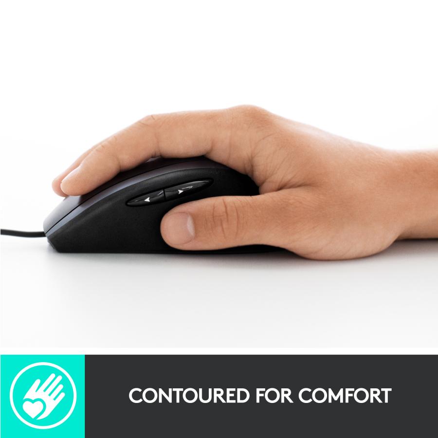 Logitech muis 910-005784 met kabel zwart