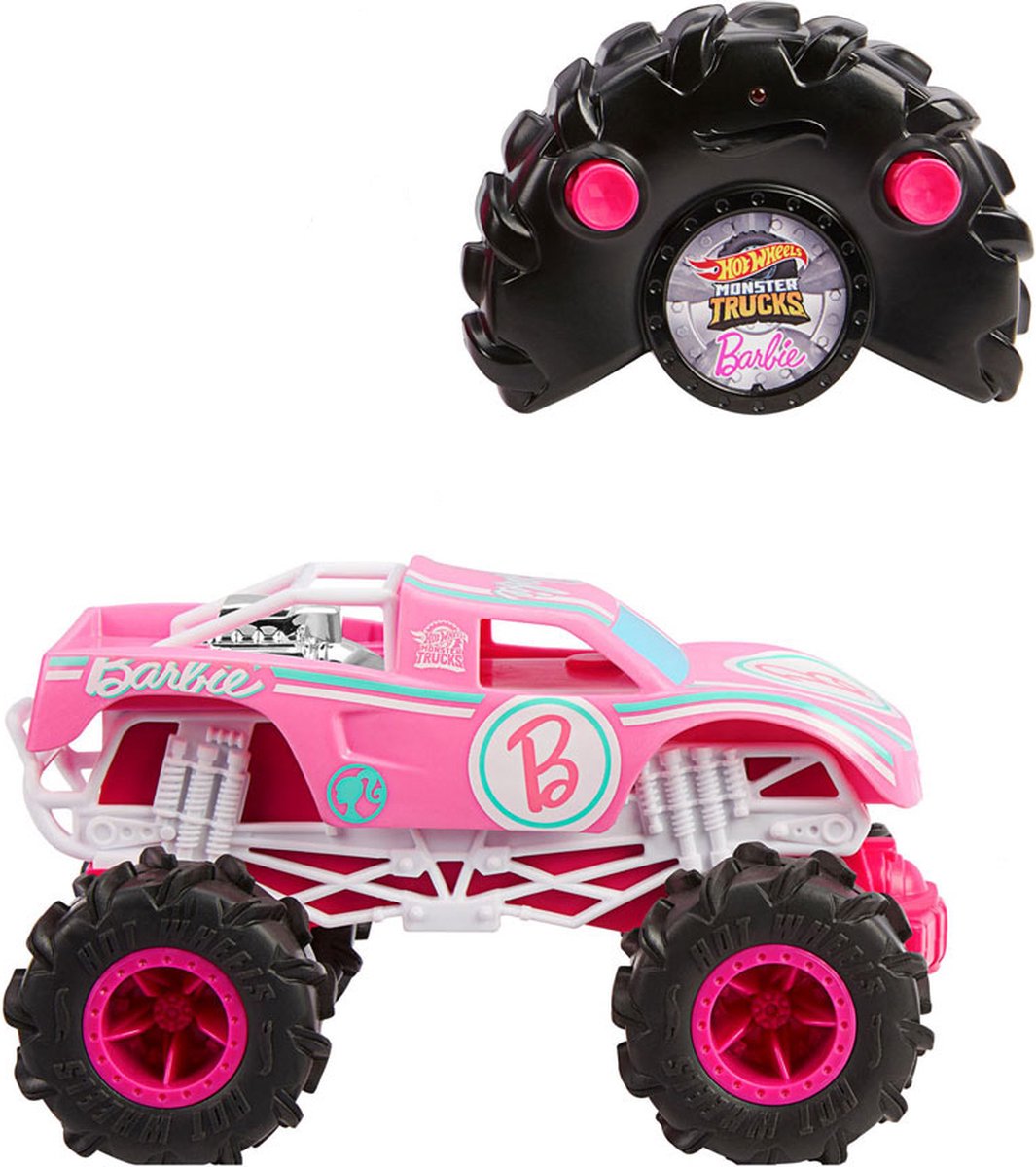 Hot wheels monster trucks - barbie - speelgoedvoertuig