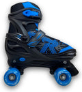 quaddy 3.0 rolschaatsen zwart blauw 38-41