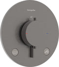 Hansgrohe ecostat comfort s - inbouwthermostaat - 2 functies - douche thermostaat - zekerheidscombinatie en1717 - brushed black chrome