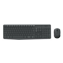 Logitech mk235 draadloze desktopset (zwart, us-international lay-out (qwerty))