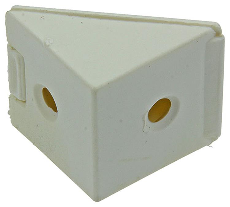 Mack 1013641 - 4 hoekverbinders smal wit | 5 stuks