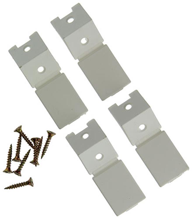 Mack 1013641 - 4 hoekverbinders smal wit | 5 stuks