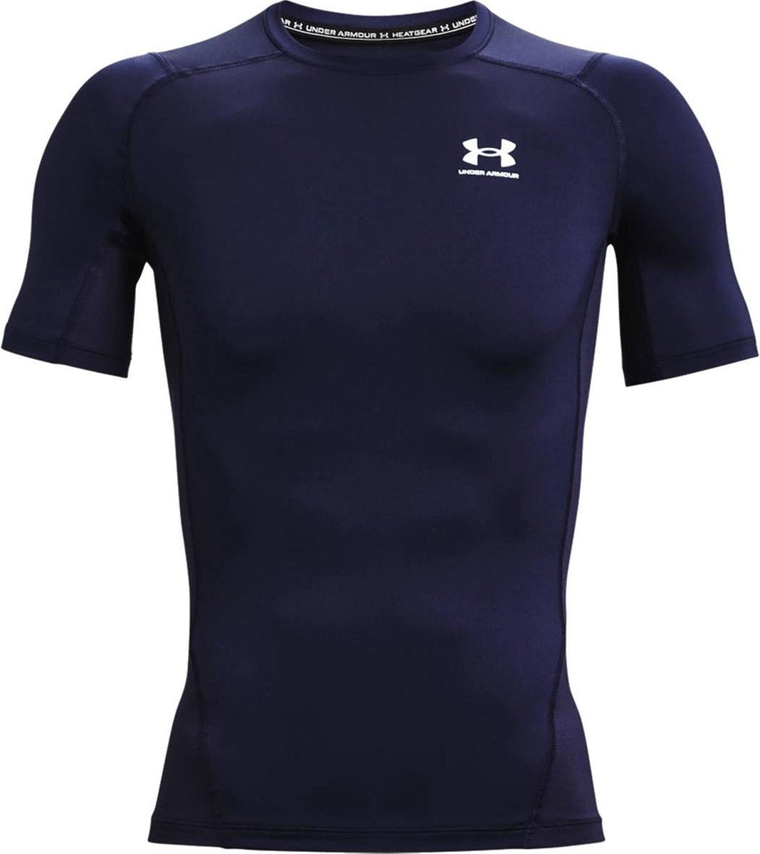Under armour ua hg armour comp ss-blu heren sportshirt - midnight navy - wit xxl