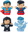 Fisher-price mattel dc comics little people collector mini figuur 4-pack superman: through the ages 7 cm mini-figuur