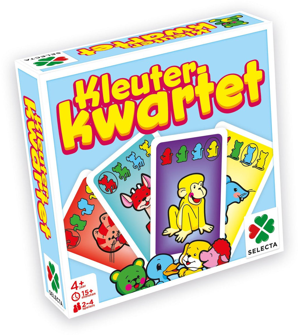 Selecta tactic kleuter kwartet – kaartspel – kinderspel – vanaf 3 jaar – 2-4 spelers