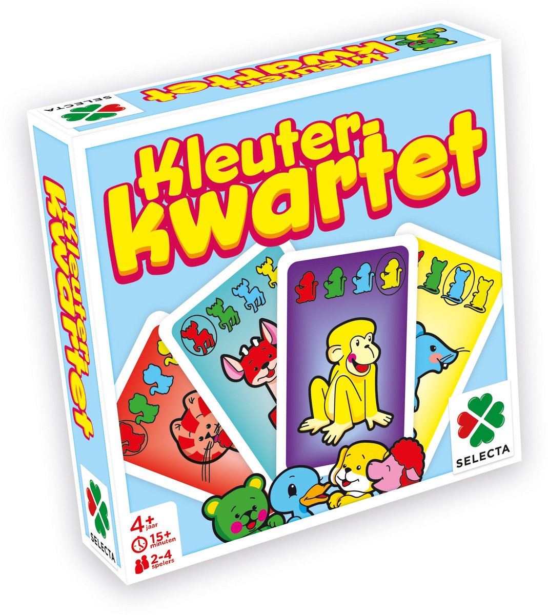 Selecta tactic kleuter kwartet – kaartspel – kinderspel – vanaf 3 jaar – 2-4 spelers