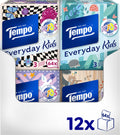 Tempo tissues - everyday kids cube - 12 x 64 stuks = 768 zakdoekjes