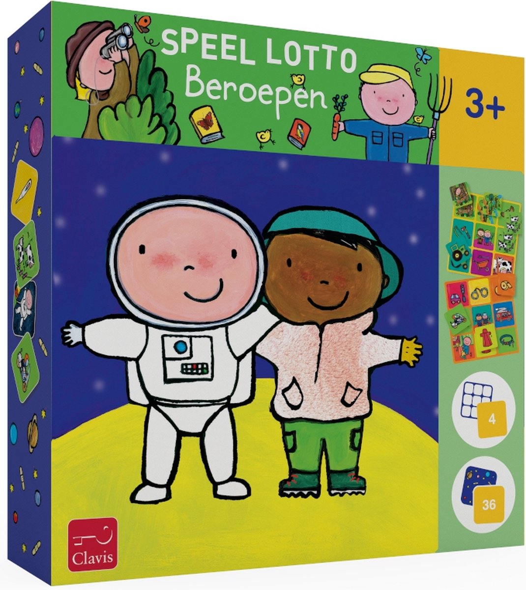 Uitgeverij clavis speel lotto beroepen. 3+.