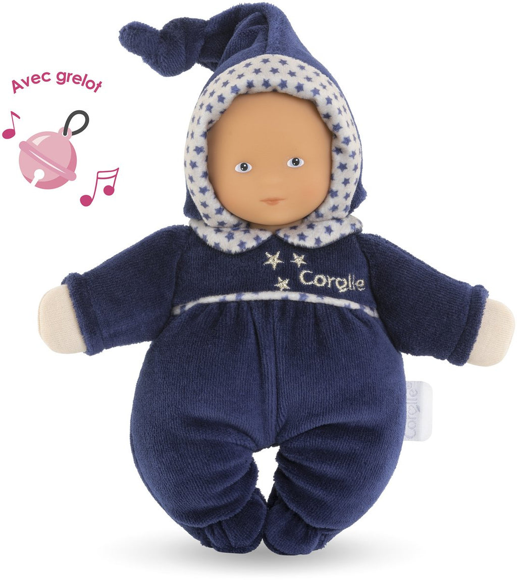 Corolle mon doudou babidoux marineblaue Sternenträume-Babypuppe, 20 cm