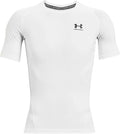 Under armour ua hg armour comp ss-wht heren sportshirt - wit - zwart