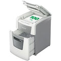 Leitz iq autofeed+ small office 100 stille papierversnipperaar - p4 snippers - tot 100 vel - 34l - wit