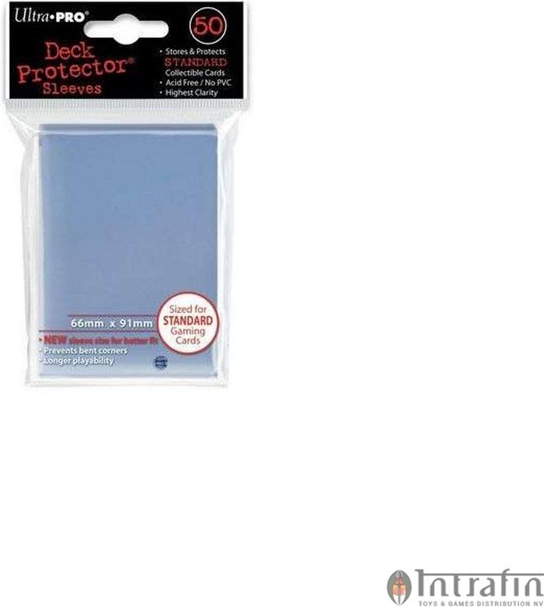 Ultra pro standard sleeves clear display (66x91mm) - 100 stuks