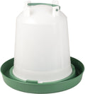 Duvo plus dinner time drinkklok schroef met handvat eco voor pluimvee 10l transparant groen one size