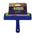 Gel press • inktroller van hard rubber blauw 15,24cm