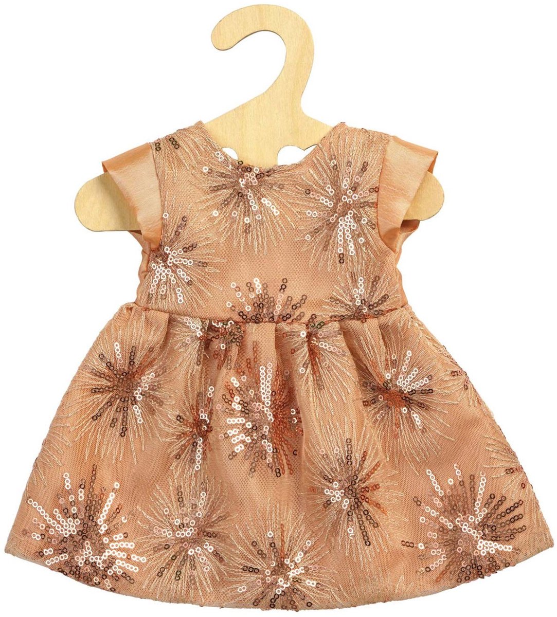 Heless Dolls Glitzerkleid roségold, 35-45 cm