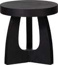 Woood tala bijzettafel - mdf fineer - zwart - 45x45x45