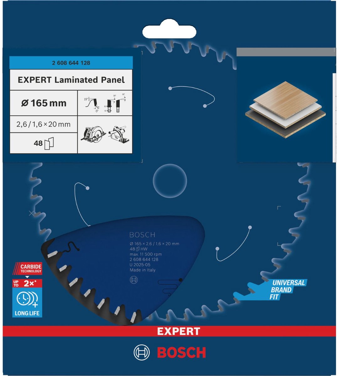 Bosch 2608644112 cirkelzaagblad expert aluminium 254x30 - 80 tanden