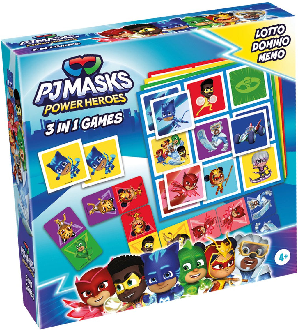 Selecta Pj Masks 3in1 Memo Lotto Domino