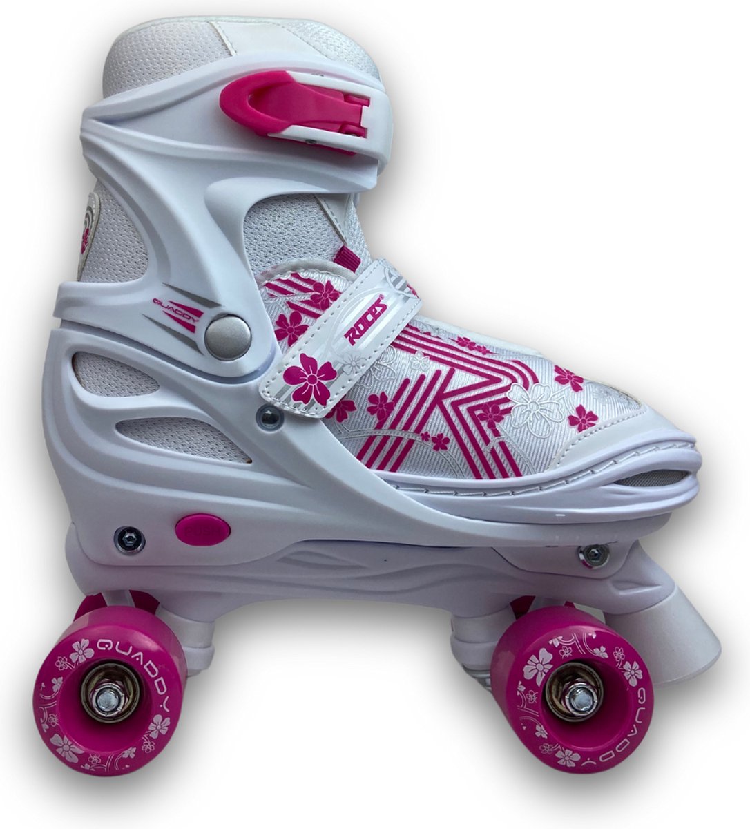 ROCES Quaddy 3.0 Rollschuhe Mädchen Weißrosa Größe 26-29