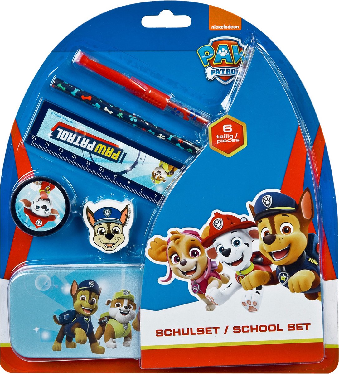 Undercover School Set Paw Patrol, 6-teilig.