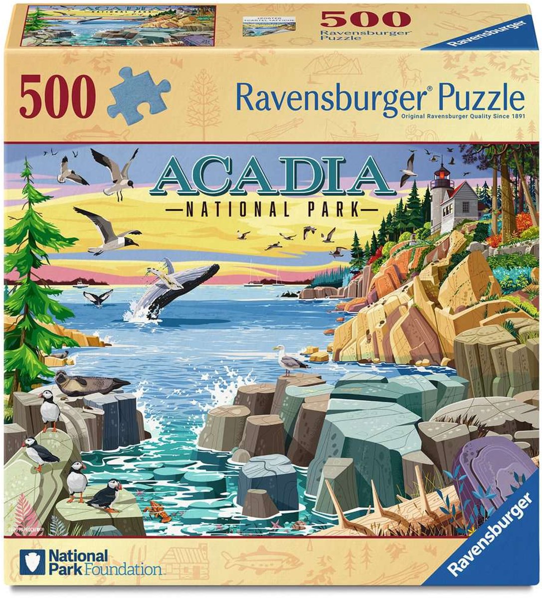Ravensburger acadia national park puzzel - premium landschap legpuzzel met natuurpanorama - 500 stukjes