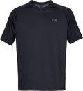 Under armour ua tech 2.0 ss tee-blk heren sportshirt - zwart - graphite
