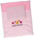 Johntoy - baby rose poppendeken en kussen set - sweet dreams