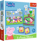 Trefl peppa pig spel - 2in1 memospel en puzzel voor kinderen.