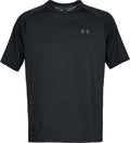 Under armour ua tech 2.0 ss tee-blk heren sportshirt - zwart - graphite