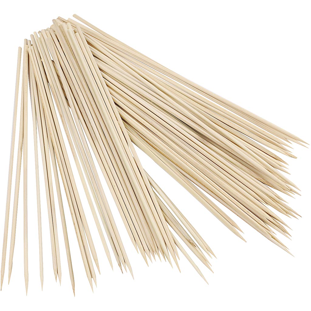 Creativ Company Bambusstäbe, Länge 25 cm, Dicke 3 mm, 200 Stück, 1 Karton