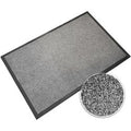 Deurmat sky monochrome zilver