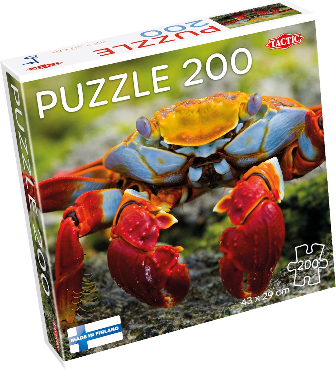 Taktik-Puzzle bunte Krabbe, 200 Teile.