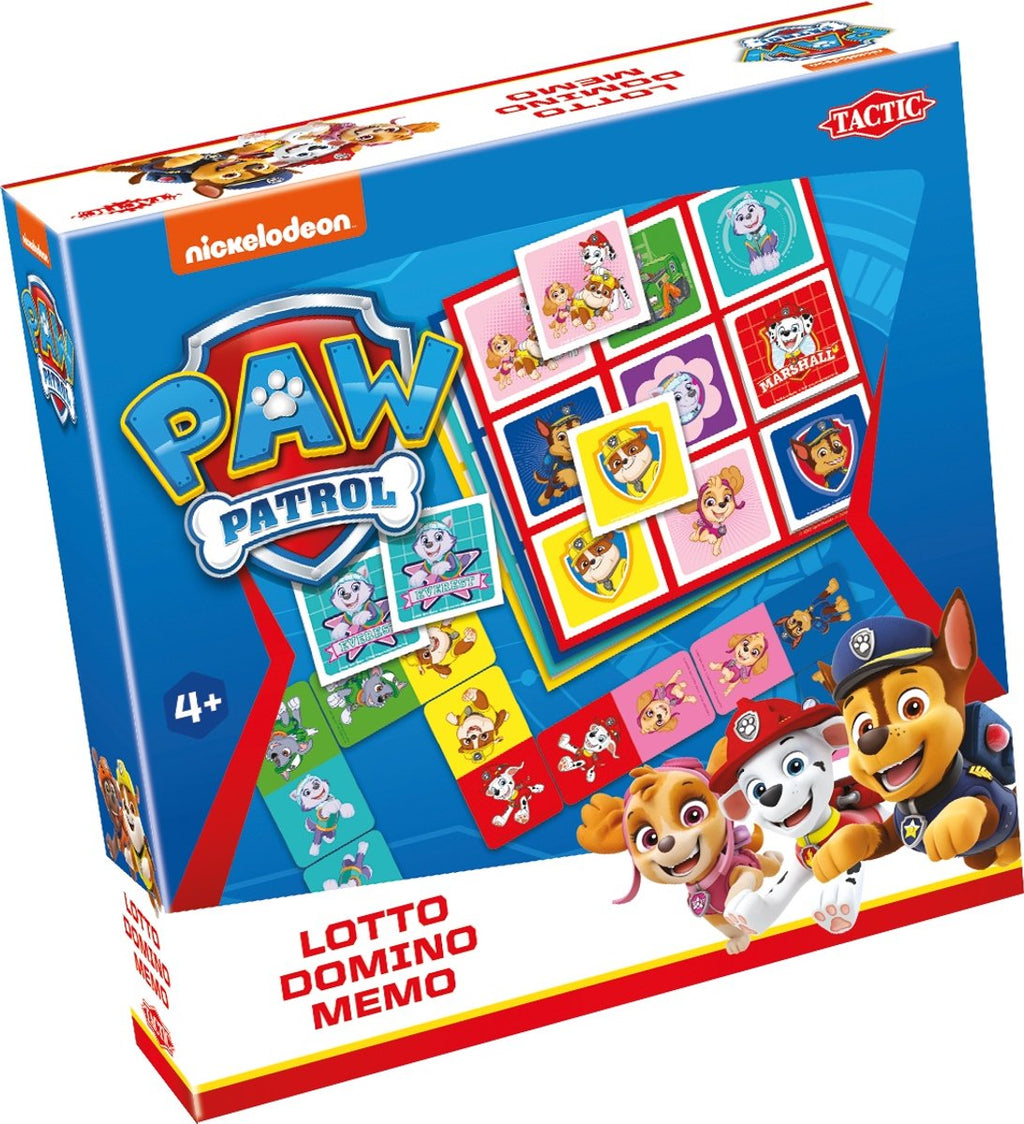 Selecta Paw Patrol Lotto Domino Memo – 3 in 1